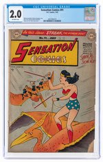 SENSATION COMICS #91 JULY 1949 CGC 2.0 GOOD.