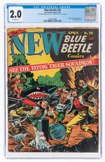 BLUE BEETLE #20 APRIL 1943 CGC 2.0 GOOD.