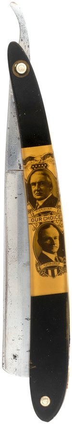 HARDING & COOLIDGE 1920 JUGATE STRAIGHT RAZOR.