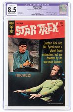 STAR TREK #5 SEPTEMBER 1969 CGC RESTORED 8.5 SLIGHT (b-1) VF+.