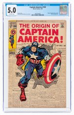 CAPTAIN AMERICA #109 JANUARY 1969 CGC 5.0 VG/FINE.