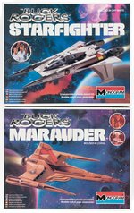 BUCK ROGERS MONOGRAM MODEL KIT FACTORY SEALED STARFIGHTER AND MARAUDER PAIR.