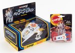 CORGI BUCK ROGERS STARFIGHTER LARGE SIZE BOXED AND CORGI JR. CARDED PAIR.