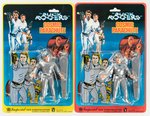 IMPERIAL TOY BUCK ROGERS COSMIC PARACHUTE FIGURAL PAIR ON CARDS.