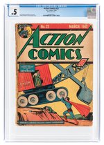 ACTION COMICS #22 MARCH 1940 CGC .5 POOR.