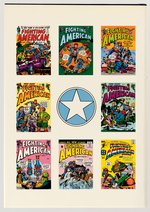 FIGHTING AMERICAN & MARVEL COMICS #1 HARDCOVER PAIR.