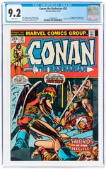 CONAN THE BARBARIAN #23 FEBRUARY 1973 CGC 9.2 NM- (FIRST RED SONJA).