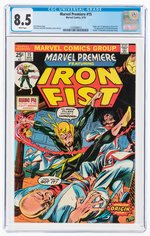 MARVEL PREMIERE #15 MAY 1974 CGC 8.5 VF+ (FIRST IRON FIST).