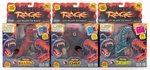 PRIMAL RAGE CREATURE LOT OF 3 BOXED FIGURES.