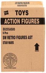 RETRO COLLECTION STAR WARS SIX FIGURE CARDED ACTION FIGURE TARGET EXCLUSIVE SET IN BOX.