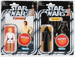 RETRO COLLECTION STAR WARS SIX FIGURE CARDED ACTION FIGURE TARGET EXCLUSIVE SET IN BOX.