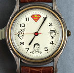 "THE RETURN OF SUPERMAN" FOSSIL WATCH WITH RETAILER'S POSTER.