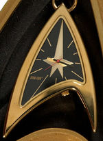 "STAR TREK-30 YEARS" LIMITED EDITION FOSSIL POCKET WATCH PAIR W/ARTIST-SIGNED POSTER.
