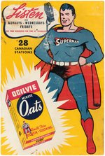 SUPERMAN "OGILVIE MINUTE OATS" CANADIAN STORE STANDEE.