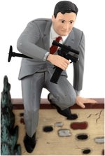 AURORA "THE MAN FROM U.N.C.L.E. NAPOLEON SOLO & ILLYA KURYAKIN" BUILT-UP STORE DISPLAY MODEL PAIR.