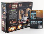 STAR WARS: EPISODE I THE PHANTOM MENACE - THEED HANGAR PLAYSET & CARDED JAR JAR BINKS FIGURE.