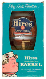 "HIRES SODA FOUNTAIN BARREL" BOXED TOY W/POSTER.