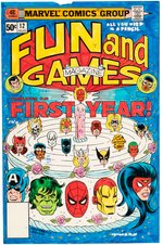 FUN AND GAMES MAGAZINE #12 NEAR COMPLETE STORY & COVERS COLOR GUIDES (ANDY YANCHUS COLORIST).