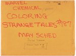 STRANGE TALES #187 COMPLETE STORY COLOR GUIDES & DR. STRANGE MARVEL MASTERWORKS COLOR BREAK NOTES (ANDY YANCHUS COLORIST).