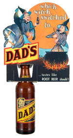 DAD'S ROOT BEER HALLOWEEN BOTTLE TOPPER W/BOTTLE.