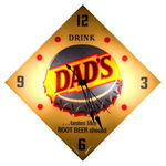 DAD'S ROOT BEER CLOCK.