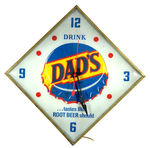 DAD'S ROOT BEER CLOCK.