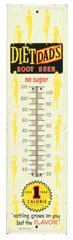 "DAD'S DIET ROOT BEER" THERMOMETER.