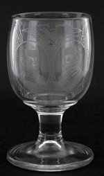BRYAN & SEWALL 1896 ETCHED GLASS JUGATE GOBLET.