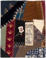 FISK & BROOKS 1888 PROHIBITION JUGATE RIBBON IN CRAZY QUILT SECTION.