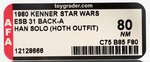 STAR WARS: THE EMPIRE STRIKES BACK (1980) - HAN SOLO (HOTH OUTFIT) 31 BACK-A AFA 80 NM.