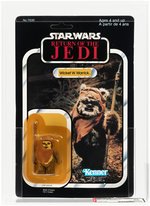 STAR WARS: RETURN OF THE JEDI (1983) - WICKET W. WARRICK 77 BACK-A AFA 85 Y-NM+ (KENNER CANADA).