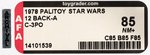 PALITOY STAR WARS (1978) - SEE-THREEPIO (C-3PO) 12 BACK-A AFA 85 NM+.