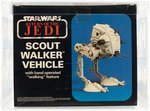 PALITOY/MECCANO STAR WARS: RETURN OF THE JEDI - SCOUT WALKER BI-LOGO AFA 80 Q-NM.