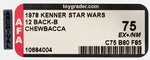 STAR WARS (1978) - CHEWBACCA 12 BACK-B AFA 75 EX+/NM.