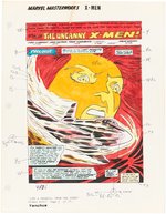 X-MEN #101 STORY COLOR GUIDES FOR MARVEL MASTERWORKS (ANDY YANCHUS COLORIST).