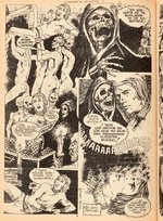 SOS #43 SPANISH HORROR COMIC BOOK COVER ORIGINAL ART.