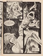 SOS #55 SPANISH HORROR COMIC BOOK COVER ORIGINAL ART.