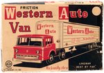 WESTERN AUTO LINEMAR JAPAN FRICTION TIN TRUCK AND TRAILER IN BOX.