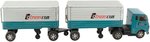 TRANSCON LINES JAPAN FRICTION TIN TRUCK & TWIN TRAILERS IN BOX.