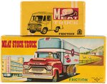 MEAT STOCK & MEAT TRUCK JAPAN FRICTION TIN PAIR IN BOXES.