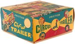 CIRCUS TRAILER SANKEI JAPAN FRICTION TIN CAGE TRAILER AND TRACTOR IN BOX.