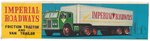 IMPERIAL ROADWAYS JAPAN FRICTION TIN TRUCK & TRAILER IN BOX.