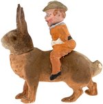 ROOSEVELT AS ROUGH RIDER NODDER RIDING BUNNY CANDY CONTAINER.