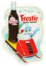 "FROSTIE ROOT BEER" VACU-FORMED MOLDED PLASTIC SIGNS.