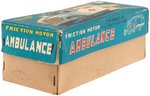 AMBULANCE HAJI JAPAN FRICTION TIN TRUCK IN BOX.