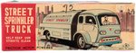 STREET SPRINKLER JAPAN FRICTION TIN TRUCK IN BOX & UNBOXED SPRINKLER TRUCK.