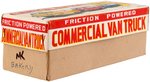 COMMERCIAL BREAD BAKERY FRUIT CAKE JAPAN FRICTION TIN VAN IN BOX.