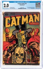 CATMAN COMICS #28 JUNE 1945 CGC 2.0 GOOD.