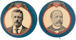 ROOSEVELT & PARKER PAIR OF LARGE 1904 PORTRAIT BUTTONS.