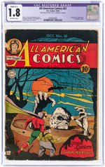 ALL-AMERICAN COMICS #61 OCTOBER 1944 CGC RESTORED 1.8 SLIGHT (C-1) GOOD- (FIRST SOLOMON GRUNDY).